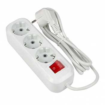 Удлинитель "Эксперт" 3 гнезда 3 метра 16А/3,5кВт с выключателем и заземлением ПВС 3х1 PROxima EKF