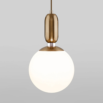 Подвесной светильник с плафоном 1*E27 60Вт латунь IP20 Bubble (50197/1 латунь) Eurosvet
