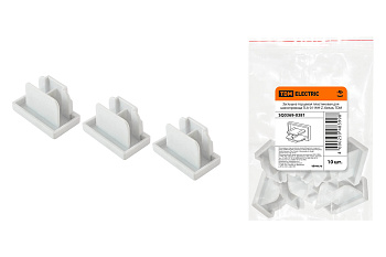 Заглушка торцевая пластиковая для шинопровода TLA-01-WH-Z, белая, TDM
