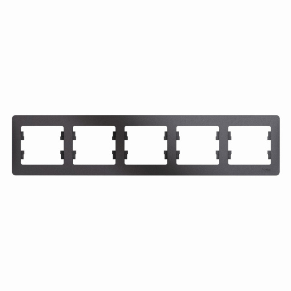 GLOSSA  Рамка горизонтальная 5 пост . графит IP20 Schneider Electric