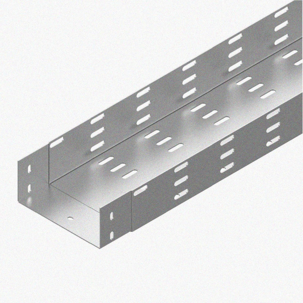 Лоток монтажный цельный перфорированный ЛМЦ500х100х3000 УХЛ1, горячее цинкование, S1,5