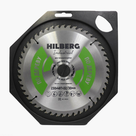 Диск пильный Industrial Дерево 230*32/30*48Т HW234 Hilberg