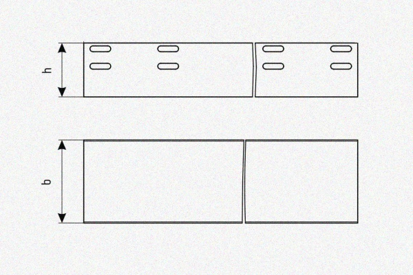Лоток глухой ЛМГ 60х40х2000 УХЛ1, оцинкованный лист S1,0