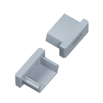 Donel Боковая заглушка для профиля DN18522 Цвет: Серый, серия DN8ALE