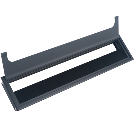 Donel Кабельный громмет (лючок) в стол, 350*80мм, цвет: черный