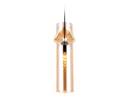 Подвесной светильник TR3560 BK/TI черный/янтарь E27 max 40W D130*1200 Ambrella Light