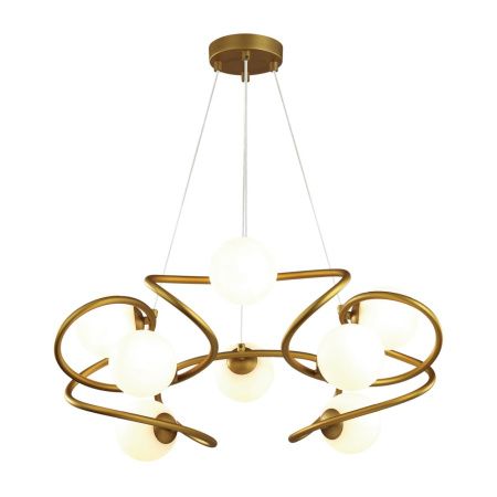 Люстра G9 8*40W SLOTA золотой/белый ODEON LIGHT