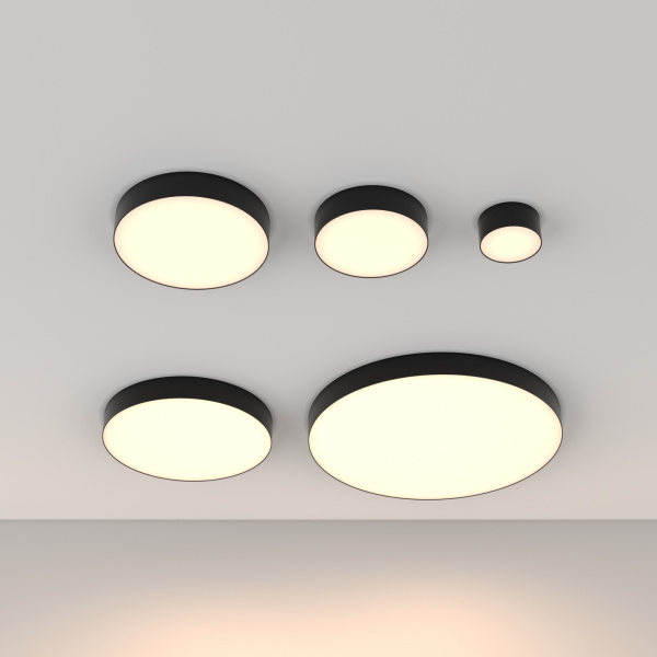 Потолочный светильник LED 12Вт Черный IP20 Ceiling & Wall C032CL-12W3K-RD-B Technical Maytoni