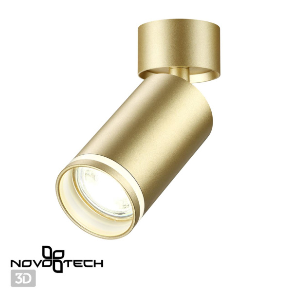 Св-к накл.IP20 GU10 9W 220V ULAR матовое золото NOVOTECH