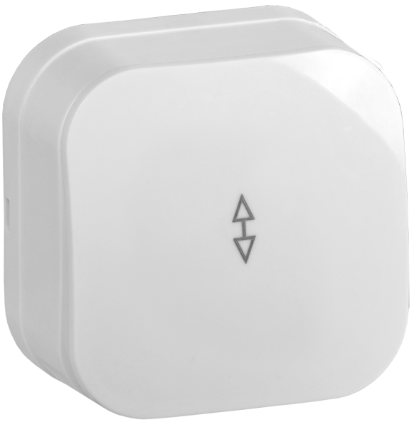 Выключатель 1-клавишный ОУ проходной ВСп10-1-0-ХБ 10А GLORY белый IEK