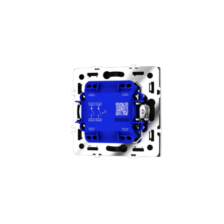 Выключатель с самовозвратом встраиваемый Voltum S70 двухклавишный 10А, (кашемир)