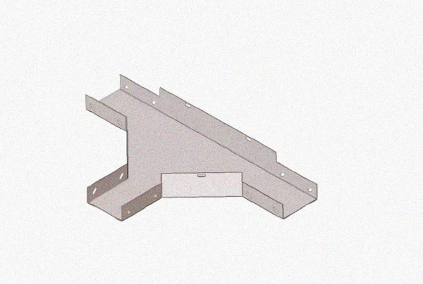 Лоток тройниковый замковый перфорированный ОТЗ 200х50 УХЛ1, горячее цинкование, S1,0