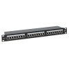Патч-панель TERACOM PRO 19'' Cat,5E 1U полный экран STP 24 порта RJ-45 Dual IDC с органайзером EKF