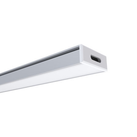 GM-08-05 Профиль алюминиевый для светодиодной ленты, анод., П-образный , накладной, серебро, 16х6мм, 1м, шир. ленты до 12мм, индивидуальная упаковка (