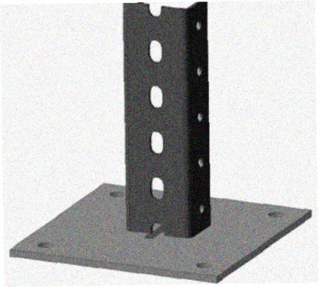 Стойка напольная (потолочная) СНП800 УХЛ1, горячее цинкование, S2,5