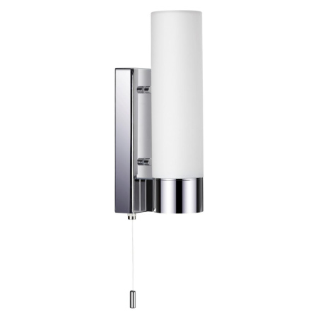 Настенный св-к с выкл IP44 E27 60W 220V TINGO хром/белый ODEON LIGHT
