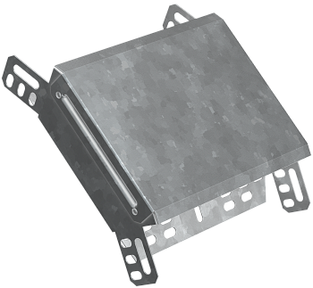 Поворот на 45град вертикальный внешний 100х200 HDZ IEK