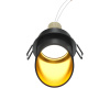 Встраиваемый светильник 1*GU10 12Вт Черный с Золотом IP20 Downlight DL044-01-GU10-B Technical Maytoni