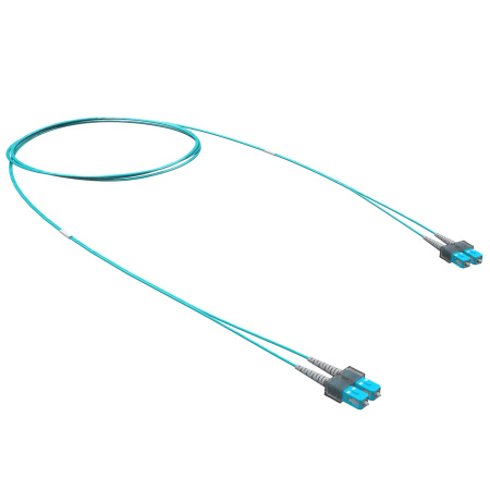 Оптический коммутационный шнур Duplex SC/UPC-SC/UPC, 50/125 (OM3), 3 м DKC