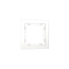 Рамка стеклянная Voltum S70 на 1 пост, (белый, матовый, стекло)