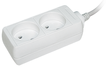 Удлинитель У2 2 места 2P/1,5м 2х0,75мм2 10А/250В IEK