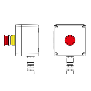 Взрывозащ. пост упр. из полиэстера CPE-P-03-(1xP3E(11))-1xKA2MHK(C)1Ex d e IIC Т5 Gb / Ex tb IIIC T95°C Db IP66 / КЗ / ШЗ DKC