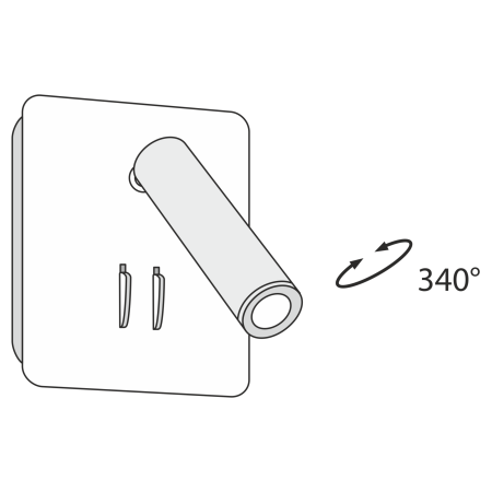 Бра 9Вт 3000K Черный IP20 Ios 176 C175-WL-01-6W-B Technical