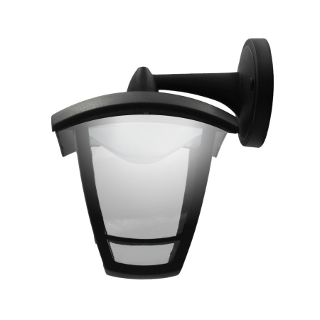 11-178 Св-к садово-парковый, светод-й, наст-й вниз, «Дели 2», 8Вт, 4-х гран., 720Лм, 6500К, черн APEYRON