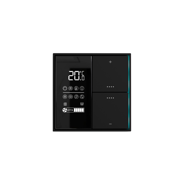 Donel Многофункциональный комнатный термостат KNX,ЖК-экран, встроенный датчик температуры, черная черепаха, Cерия DKNX Donel Многофункциональный комнатный термостат KNX,ЖК-экран, встроенный датчик температуры, черная черепаха, Cерия DKNX