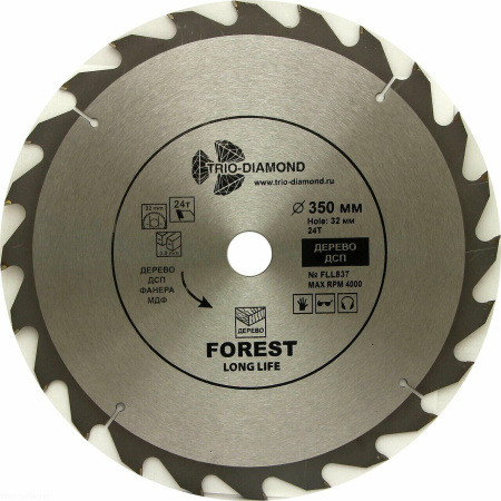 Диск пильный 350*32*24Т FLL837 Trio-Diamond