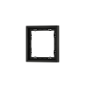 Рамка пластиковая Voltum S70 на 1 пост, (черный матовый)