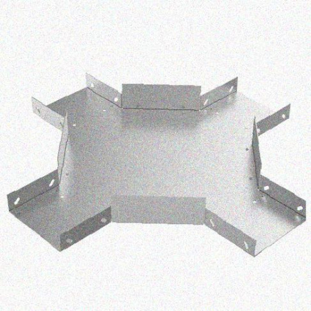 Лоток крестообразный замковый глухой КМЗГ 80х80 УТ1,5, горячее цинкование, S0,8