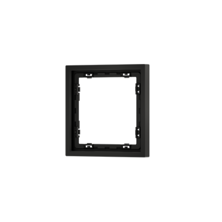 Рамка пластиковая Voltum S70 на 1 пост, (черный матовый)