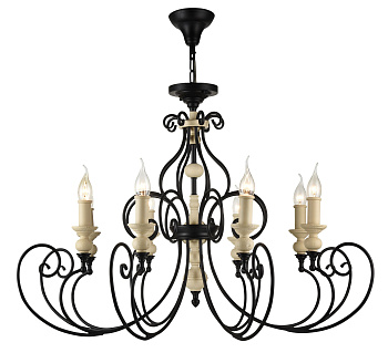 Люстра 8*E14 60Вт Черный IP20 Karina H631-PL-08-B Maytoni