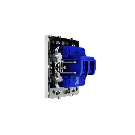 Розетка акустическая встраиваемая Voltum S70 4-местная, (сталь)