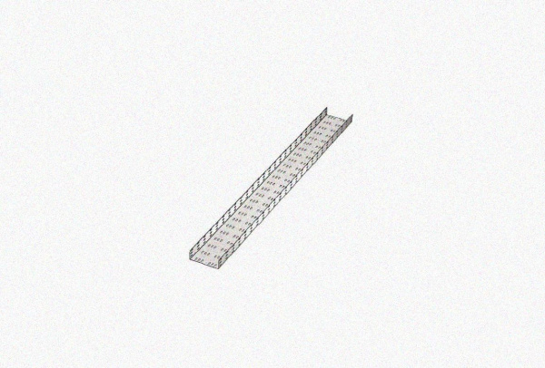 Лоток замковый перфорированный ЛМЗ 150х65х2000 УТ1,5, горячее цинкование, S1,5