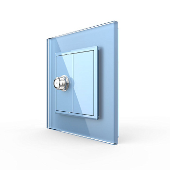 Розетка спутниковая SAT Синяя Livolo