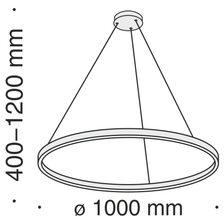 Подвесной светильник 61Вт 4000K Белый IP20 Rim MOD058PL-L54W4K Technical