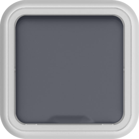 Donel W55 Розетка 1-я с защ.крышкой, 2К+З. и шт., накладная, серый, IP55, серия (тип) DIP55