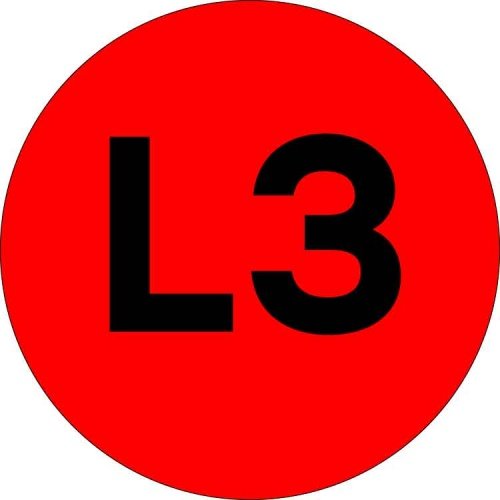 Наклейка "L3" d=20мм PROxima EKF