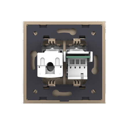 Розетка ТЛФ/КОМП RJ-45 Золотая Livolo Розетка ТЛФ/КОМП RJ-45 Золотая Livolo