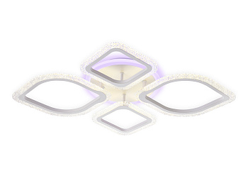 Потолочный светодиодный светильник с пультом FA5147 WH белый 77W 680*630*90 (ПДУ РАДИО 2.4) Ambrella Light