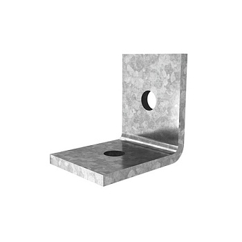 Уголок №1, 2 отверстия для СТРАТ профиля, толщ. 5,0 мм, гальван. цинк Ostec