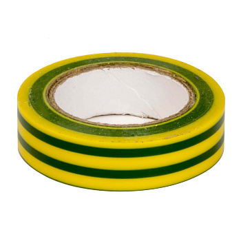 Лента изоляционная ПВХ 19x0,15 20м в рулоне желто-зелёная DKC