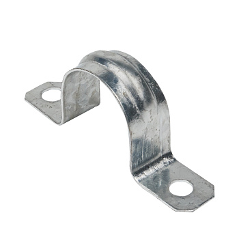 Скоба металлическая двухлапковая d25-26 мм (100 шт) PROxima EKF