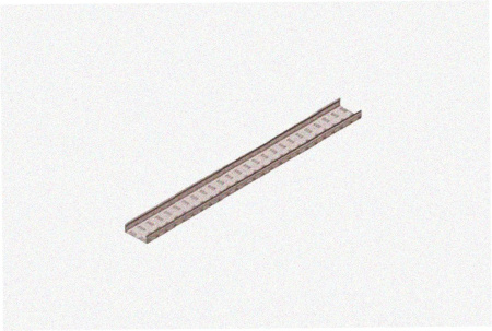 Лоток замковый глухой ЛМЗГ 50х50х2500 У3, окрашенный RAL, S1,0