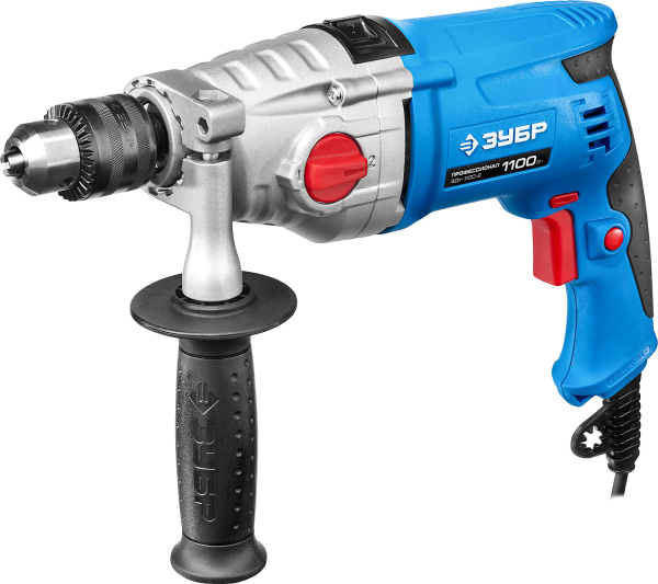 1100 Вт ударная 2-х скоростная дрель, серия Профессионал ЗУБР