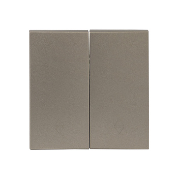 Валенсия Лицевая панель выключателя 2-кл, проходного 10А кашемир EKF