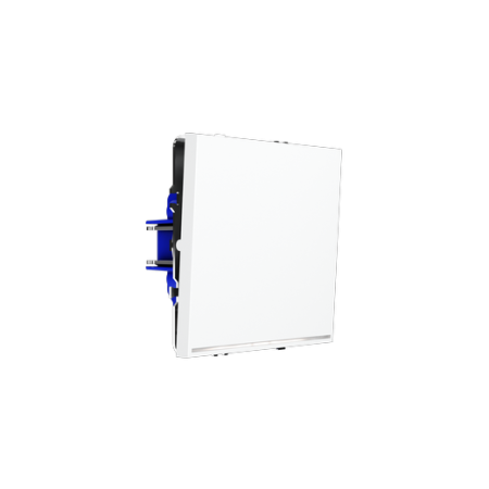 Выключатель встраиваемый Voltum S70 одноклавишный с подсветкой 10А, (белый матовый)