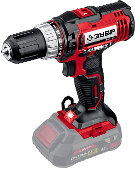 18В, без АКБ, в коробке, дрель-шуруповерт. ДШЛ-185 ЗУБР